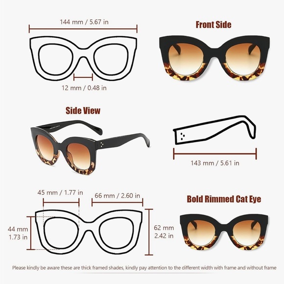 NWT Freckles Mark Sunglasses (2 pairs) - Picture 3 of 7